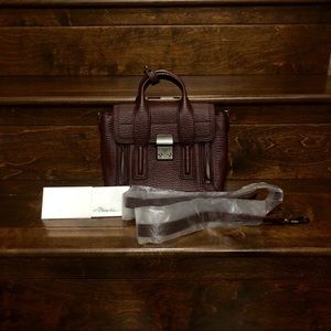 3.1 Phillip Lim Pashli Mini Satchel Black Cherry.